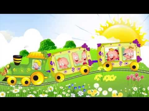 Паровозик музыкальный развивающий мультфильм для малышей