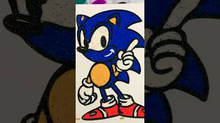 How to draw from Sand Painting Super Sonic #sandpainting #supersonic #sonic