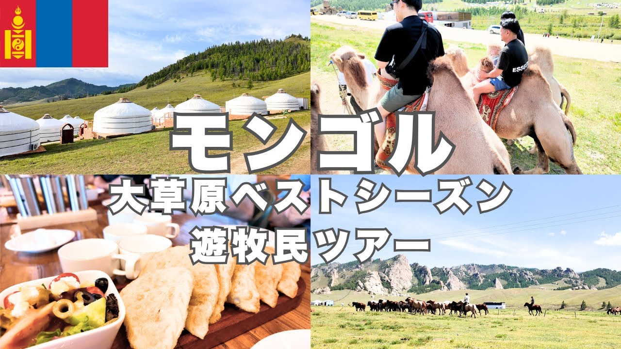 【保存版】モンゴル夏の大草原！ベストシーズンの完全プライベート遊牧民ツアー｜ゲル生活・乗馬・ラクダ体験・物価と旅行滞在費もすべて公開します！