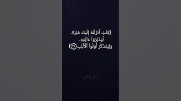 سورة ص الآية ٢٧ الى ٢٩ بصوت الشيخ سعود الشريم #القران_الكريم