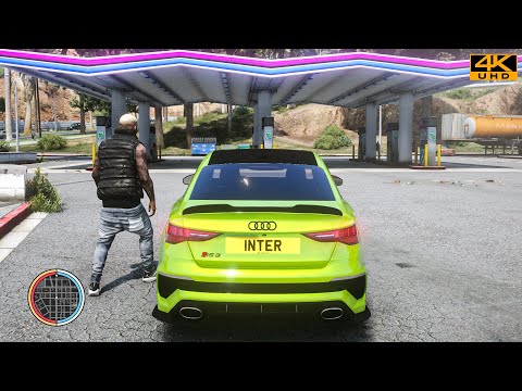 ► GTA 6 Graphics - 2022 Audi RS3 Sedan - RTX 3090 Ti Realistic Ray Tracing Graphics / GTA V Mod