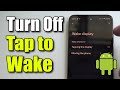 How to Turn Off Tap to Wake Screen on Motorola Phone (Android Tutorial)