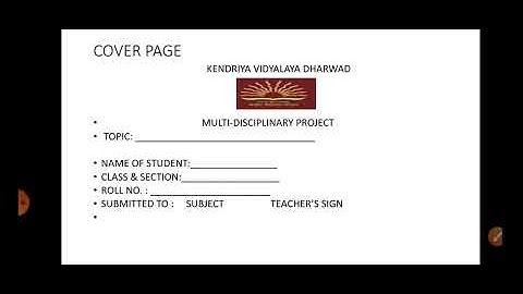 HOW TO MAKE A MULTIDISCIPLINARY PROJECT?????