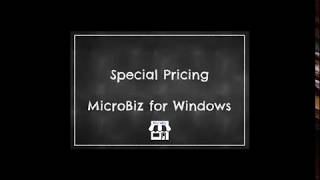Special Pricing - MicroBiz for Windows