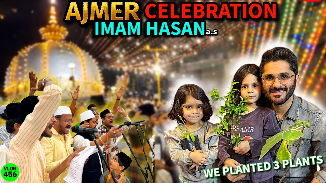 Imam Hasan a.s Celebration 😍 We Planted 3 Trees 🌴 Mohammed Chishty Vlogs