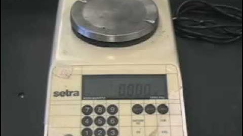 Using a Top Loading Balance at MHCC