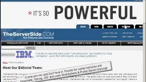 Managed Beans and JSF 2.0: Handing User Input with Annotated JavaBeans (Part I of II)