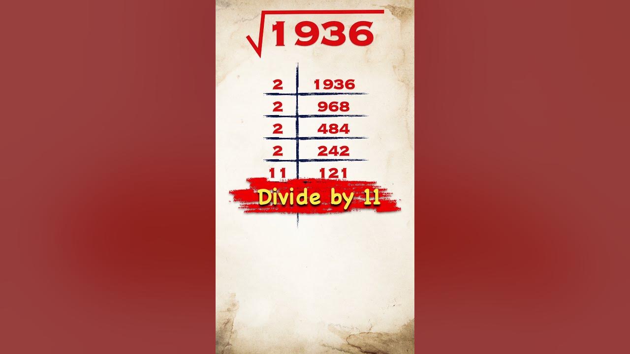 Square Root Of 1936 1936 Ka Vargmul shorts vargmul squareroot square-root-of-1936-1936-ka-vargmul-shorts-vargmul-squareroot