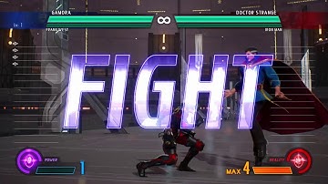 MVCI Frank West 1 Bar Lvl Up optimal combos w Gamora