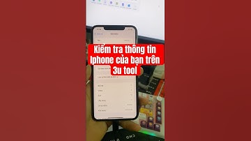 Kiểm tra thông tin iphone của bạn trên 3u tool #apple #smartphone #iphone