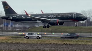 Airbus A320-271N Royal Jordanian From Amman To Amsterdam Landing Schiphol Airport Jyrag