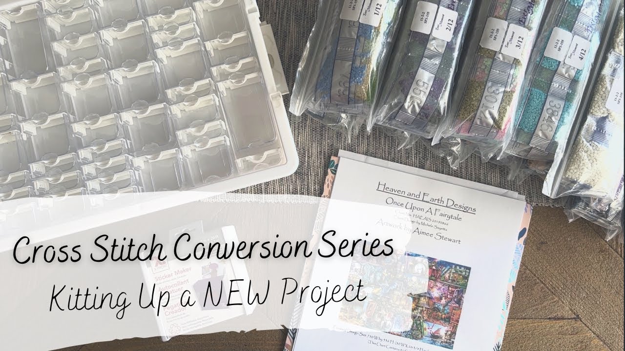 Kitting Up my Cross Stitch Conversion Project - 91 colors and 402k+ diamonds