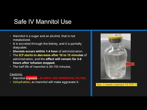 Video: Mannitol - Instructions For Using The Solution, Indications, Price, Reviews