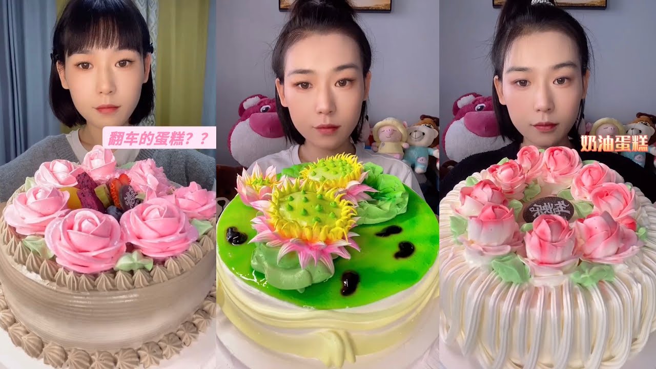 do you like cake? 생크림 케이크를 먹어