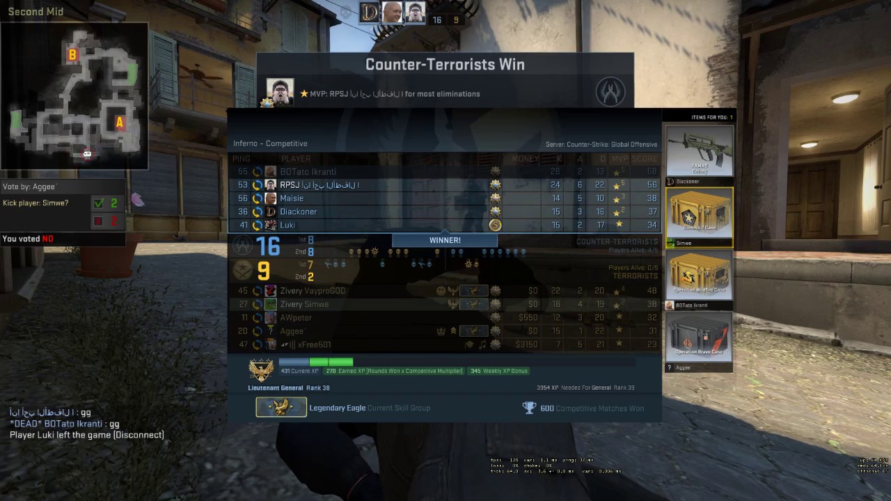 CS:GO Bravo Case Drop - YouTube