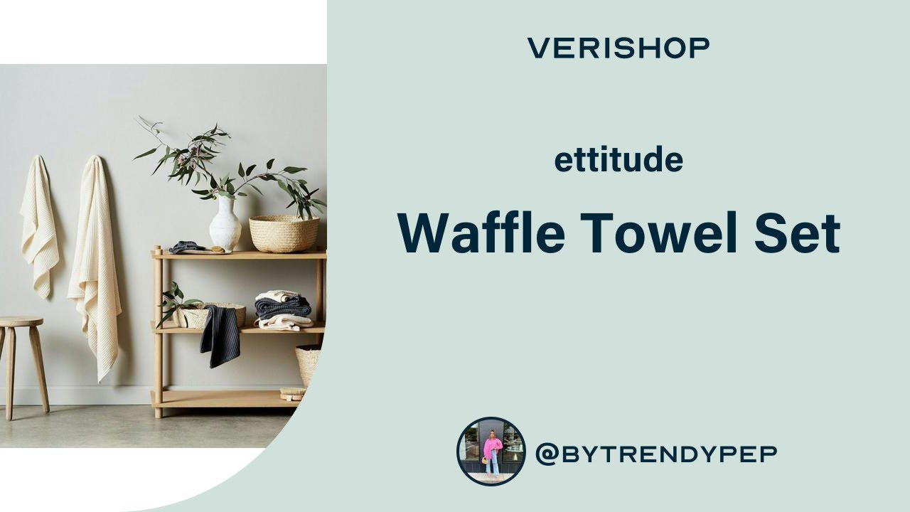 ettitude Waffle Towel Set Review YouTube