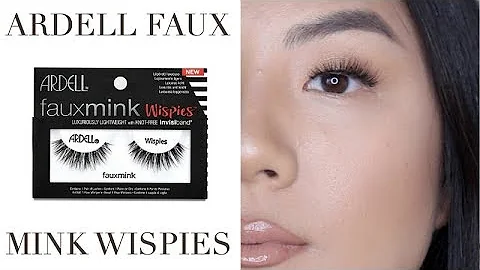 THE BEST DRUGSTORE LASHES! ARDELL FAUX MINK WISPIES! I wear these every day!