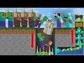 THE BEST WAY TO STEAL GOLEM IRON, ZOMBIE XP and VILLAGER EMERALDS! in Minecraft Noob vs Pro