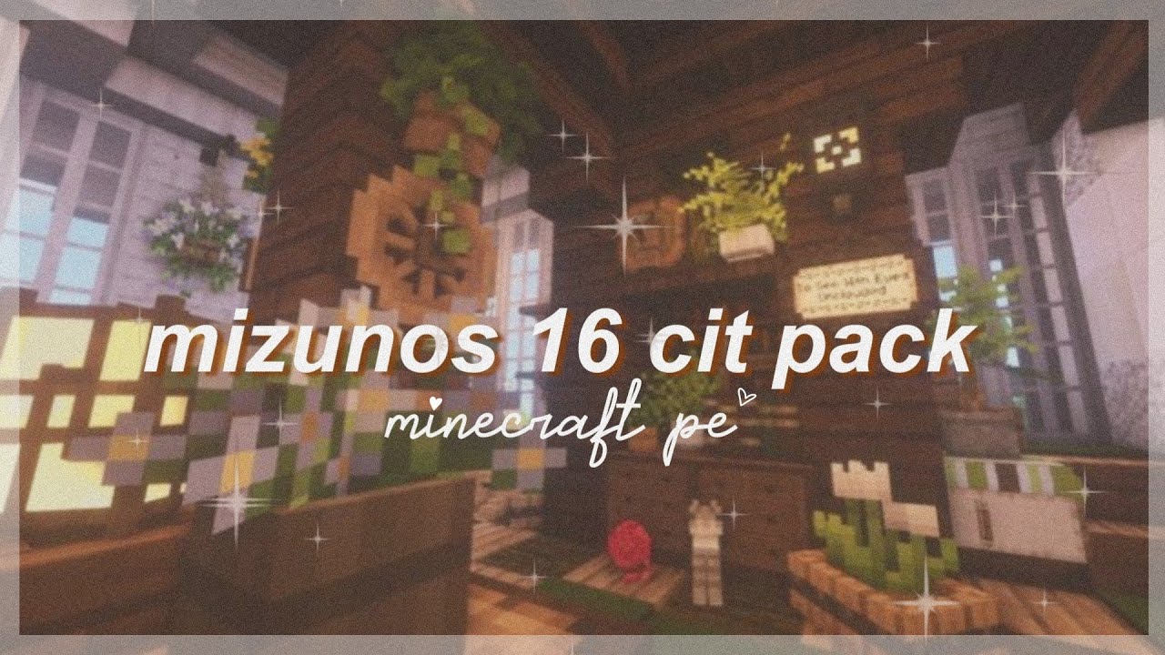 mcpe] mizuno 16 cit review all items + decorate with me | best aesthetic  addon - YouTube