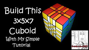 You could build a 3x5x7 cuboid with this simple tutorial