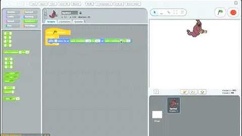 Creating Random Movements in Scratch