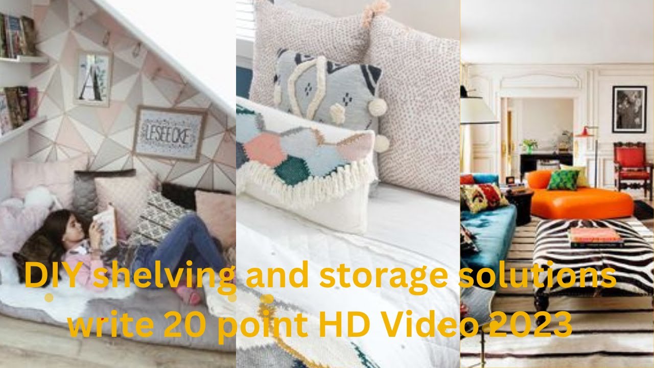 DIY shelving and storage solutions write 20 point HD Video 2023