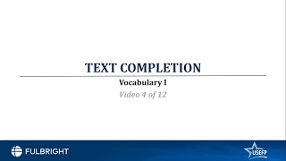 GRE Verbal | Part 4 | USEFP