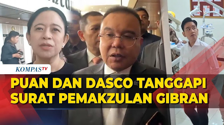 Puan dan Dasco Tanggapi Surat Pemakzulan Gibran