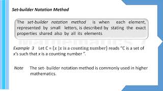 Grade 7 Three Methods of Writing A Set