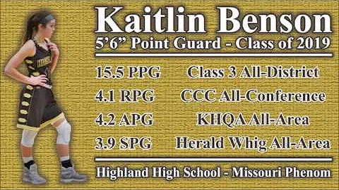 Kaitlin Benson - Sophomore Highlights - Class of 2...