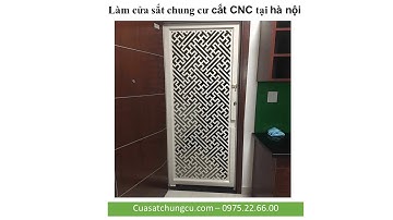 Cửa sắt chung cư cắt CNC tại huyện  Ứng Hòa  Hà nội