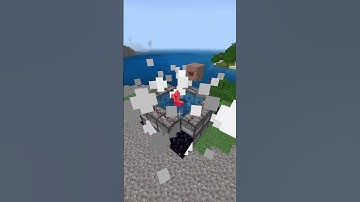 Prank over a Trader Llama in minecraft #shorts #minecraft #meme #memes