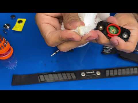 Como reparar las bandas de frecuencia cardiaca marca garmin HRM