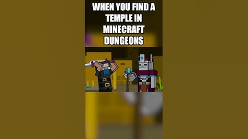 When you find a temple in Minecraft Dungeons... #minecraft #shorts #minecraftdungeons