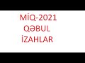 Miq-2021 Riyaziyyat qəbul izahlar Nicat Bağışzadə