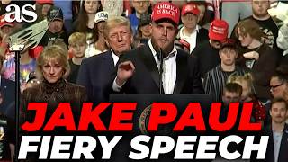 Jake Paul’s FIERY speech against LEFT-WING protesters at TRUMP'S OHIO rally