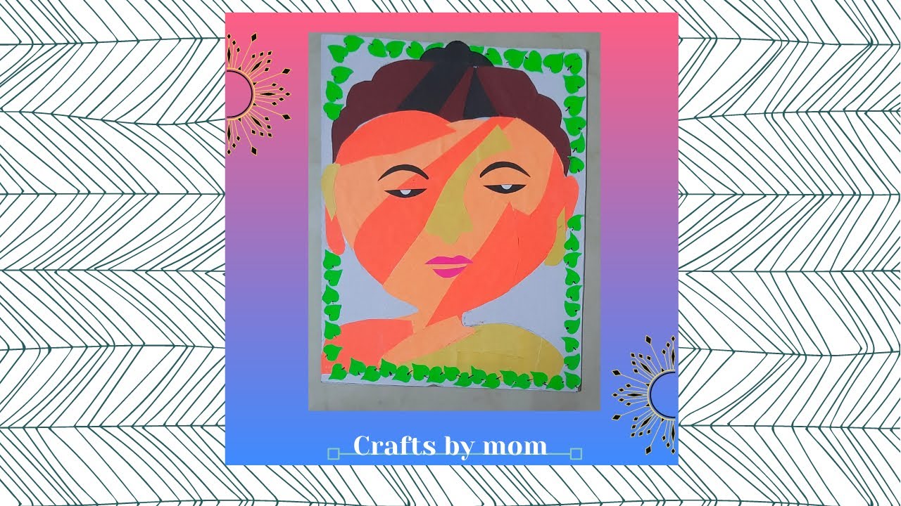 COLLAGE (BUDDHA)/ EASY! D. I. Y/ Lockdown Crafts/ 