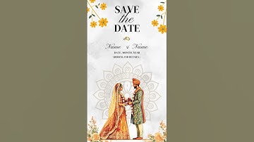 Save The Date | Wedding Mobile Video | Made with Canva  #youtube #canva #canvadesign #trending