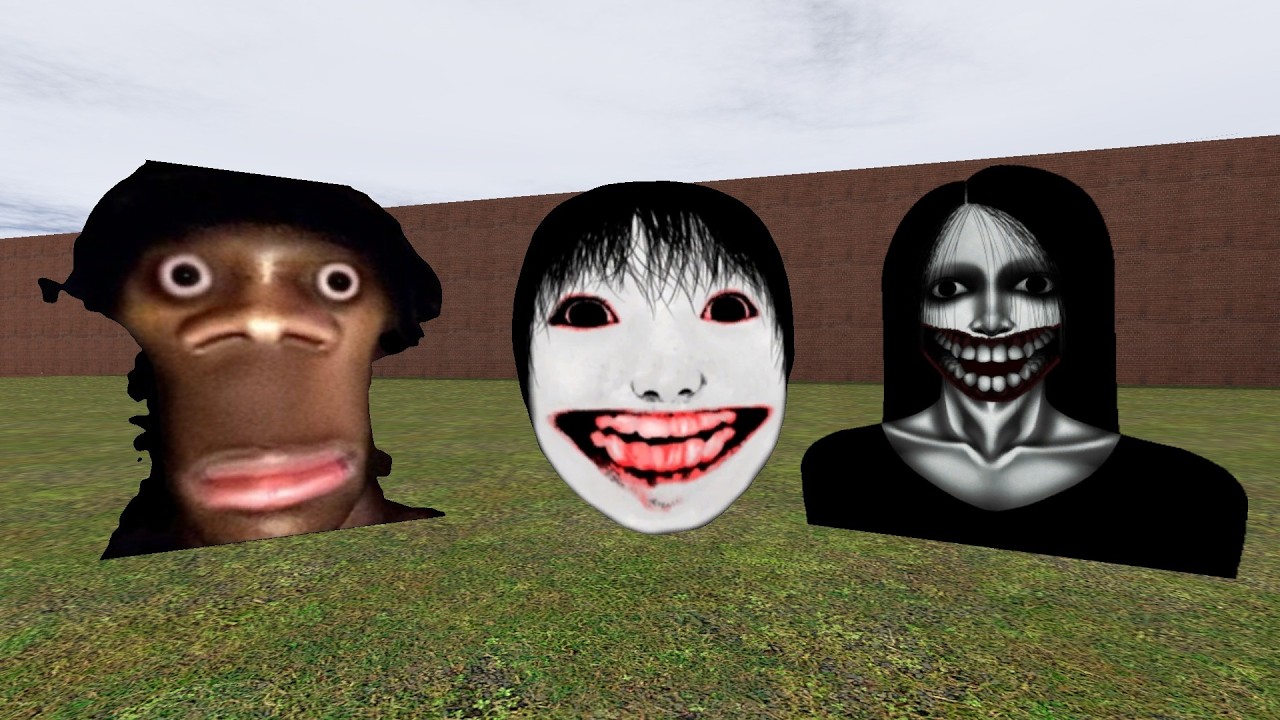 YOSHIE AND KUCHISAKE ONNA OR AUUGHH ESCPE THE GM BIG MAZE MAP #nextbot #gmod