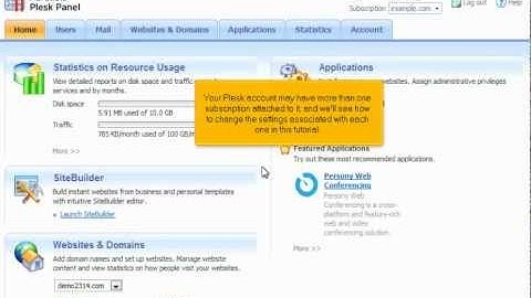 Plesk 10 tutorial: Chaning FTP login credentials