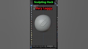 Hack to stop Lagging in Blender sculpting  #blenderustad
