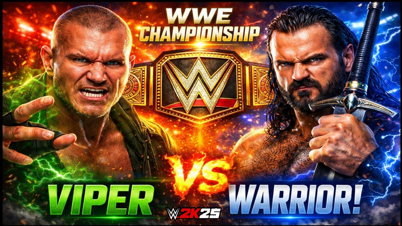 Randy Orton Vs Drew Mclntyre Match For WWE Championship WrestleMania WWE 2k25 