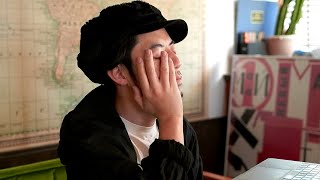 【キンコン西野】寝起き生配信。顔パンパン。ツライ…