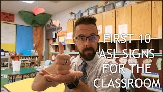 Top 10 ASL signs for the classroom (Vlog 240)