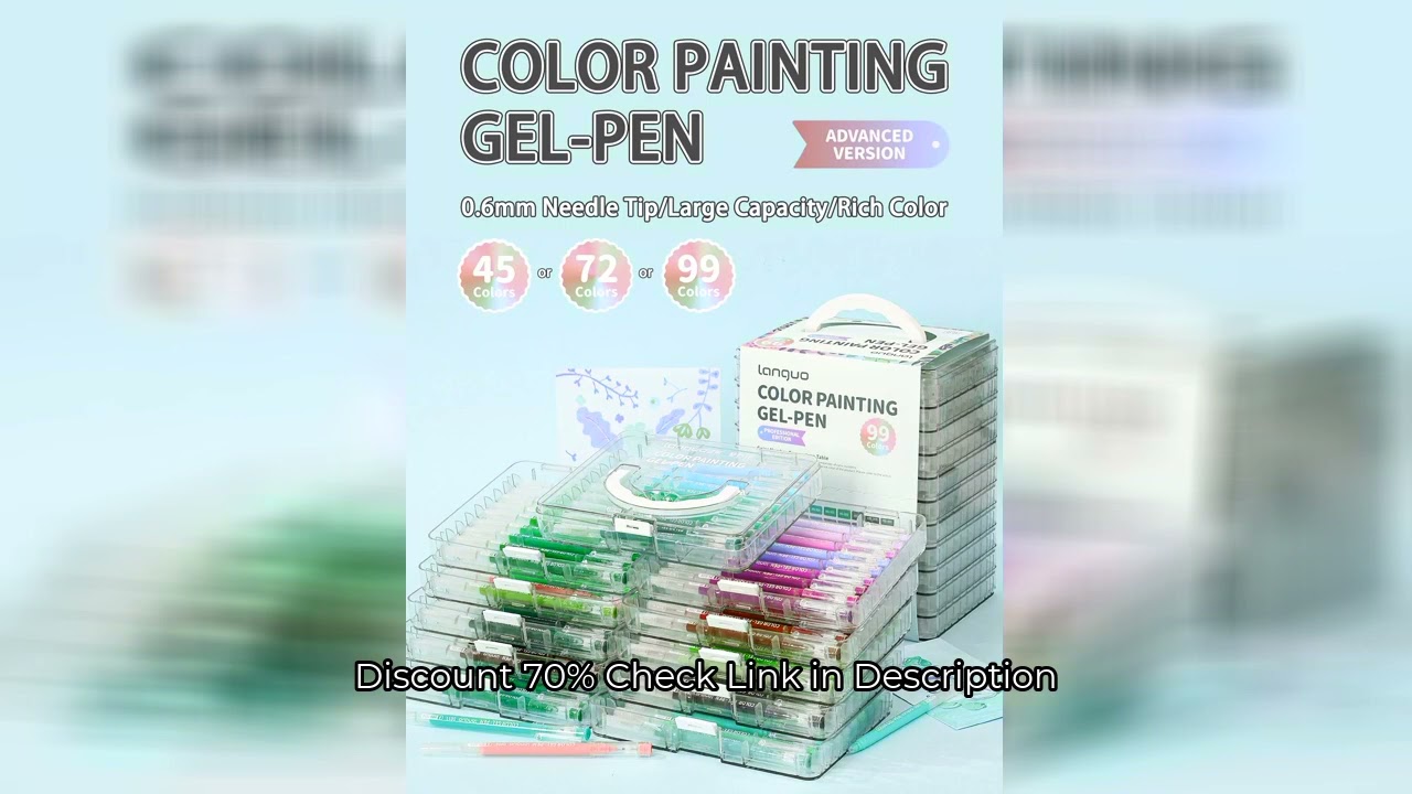 Languo 45/72/99/162 Colors Neutral Pen Multi-Color Handbook Pen Color Gel Pen Student Writing Painti