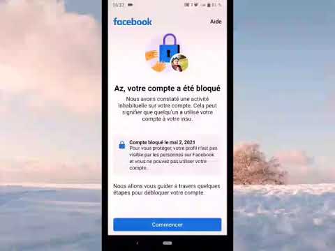 Comment debloquer compte facebook  bloqué