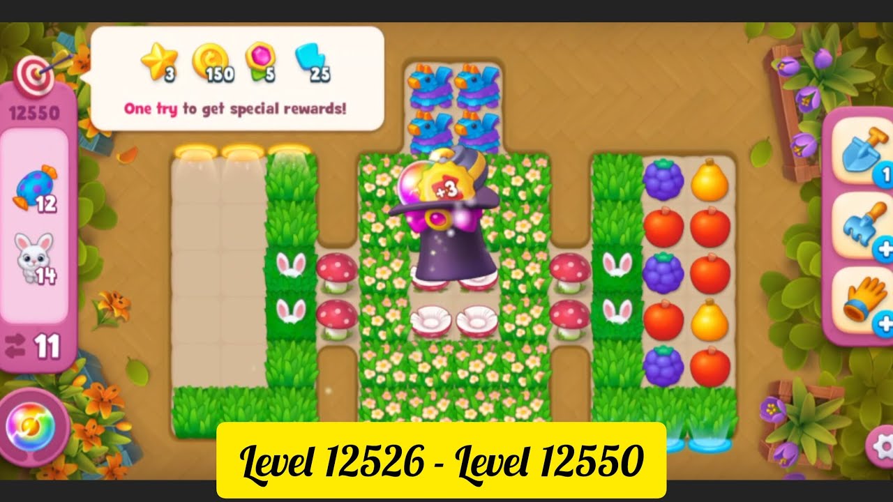 Gardenscapes ( Level 12526 - Level 12550 ) - All Puzzles