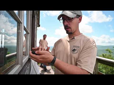 WVDNR installs migratory animal tracking system at Hanging Rock