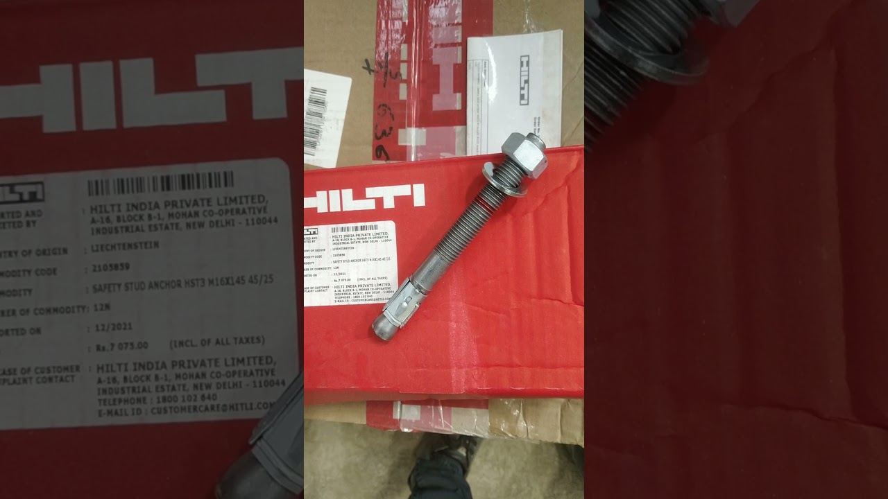 Hilti anchoring fastener/bolt- 16 mm