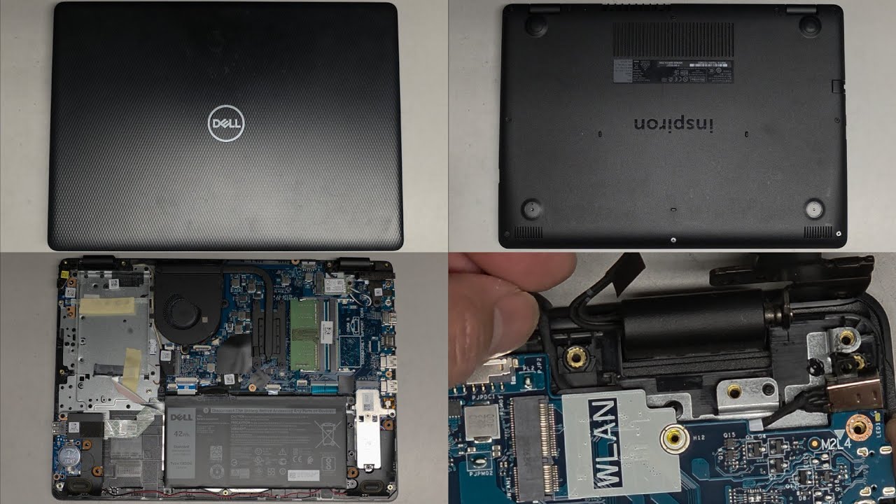 DELL Inspiron 3480 Disassembly RAM SSD Hard Drive Upgrade Battery DC Jack Charge Port Replacement